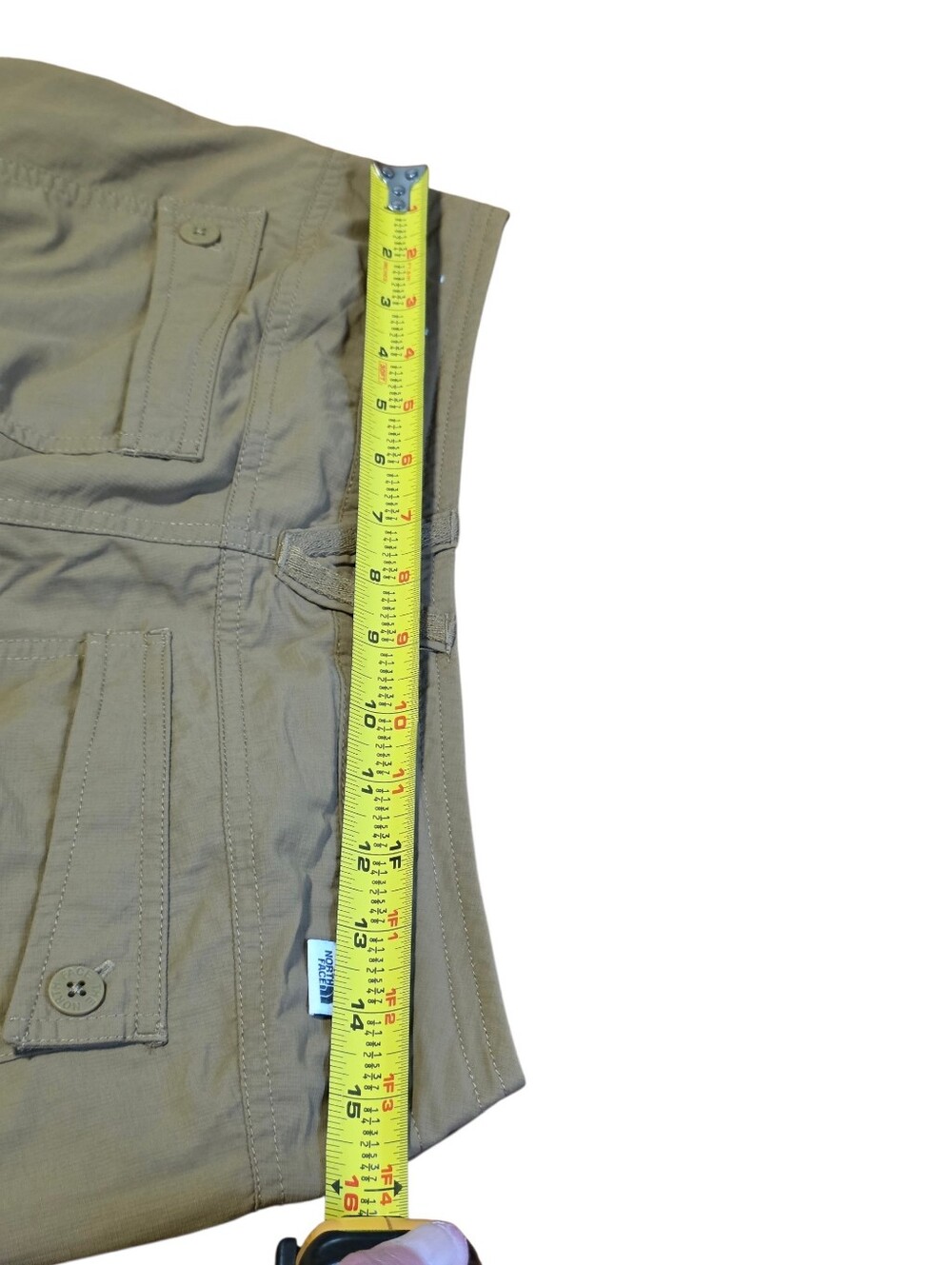 The North Face EUC Horizon Convertible Nylon Hiking Pants Khaki Tan Size 6 - Picture 15 of 15